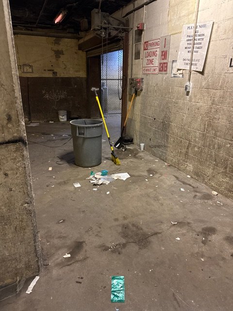 AFTER - Junk removal from store in Center City with underground trash disposal.
