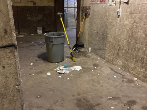 AFTER - Junk removal from store in Center City with underground trash disposal.