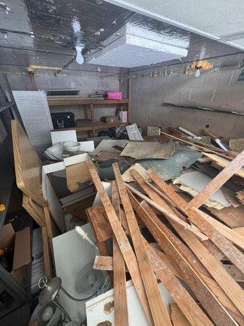 Kitchen Demo Cleanup During