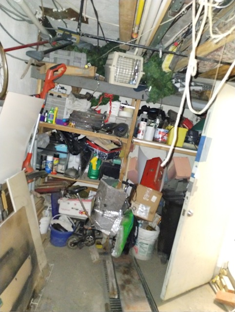 BEFORE - Emergency Garage Junk Removal