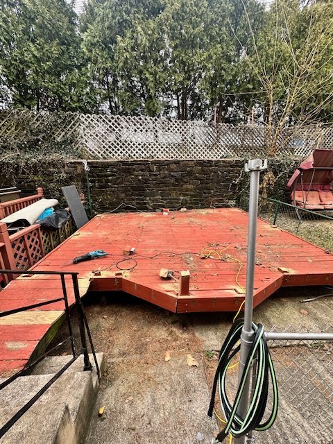 DURING - Deck Removal