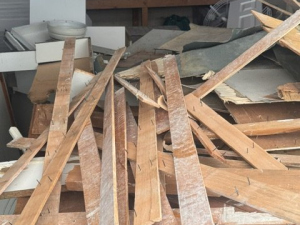 Kitchen Demo Cleanup During