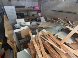Kitchen Demo Cleanup During